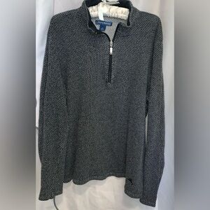 Tommy Bahama Gray Zip-Up Sweater Men’s Large See note *